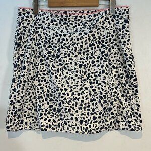 Fairway & Greene Ladies animal print golf/tennis side zip skort  size 8